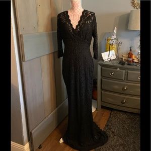Beautiful long sleeve lace gown